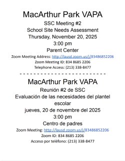 SSC Meeting Flyer